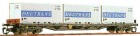 15523 Tillig Container car Rgs with three containers &quot;DEUTRANS&quot;